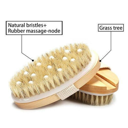 Natural Boar Bristle Organic Body Brush