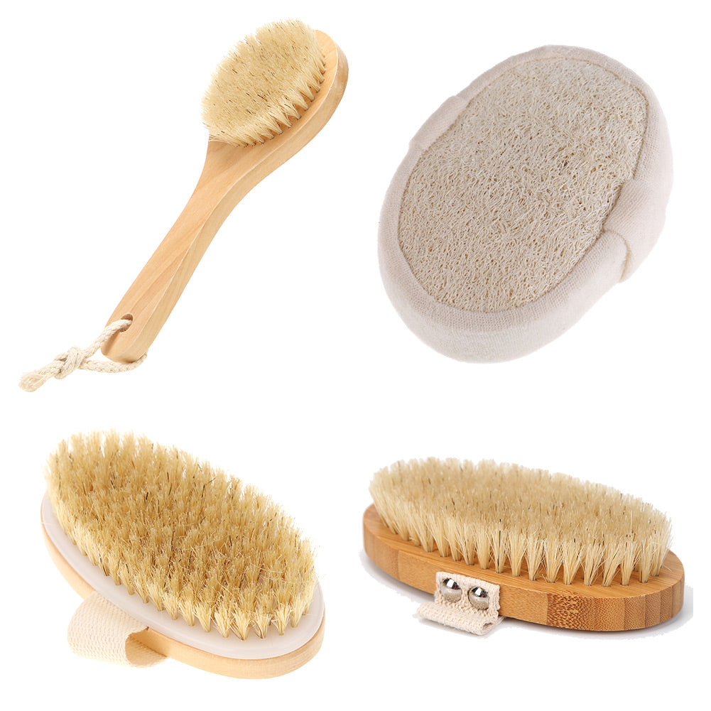 Natural Boar Bristle Organic Body Brush